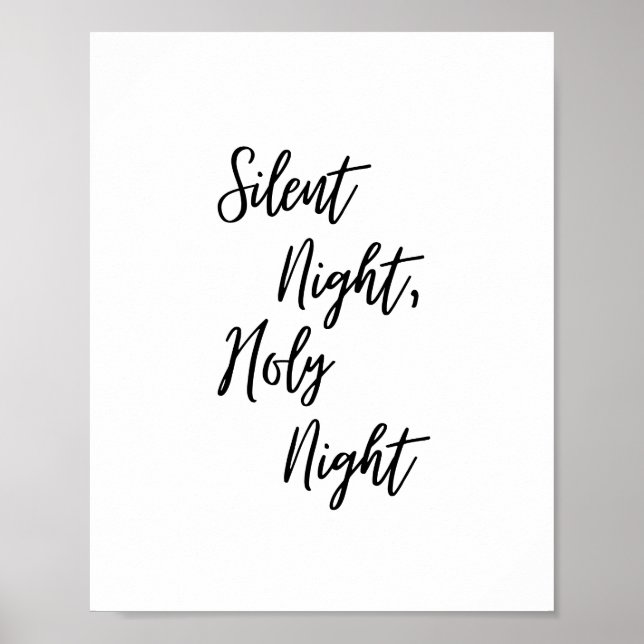 Tyst natt, Heliga Natt Poster (Framsidan)