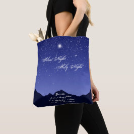 Tyst natt, Heliga Night Tote Bag Tygkasse