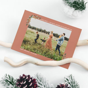 Tyst Natt Hope och Kärlek Holly Plade Religiösa Julkort