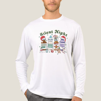 Tyst Natt Jul Sjuksköterska, Festlig Vårdpersonal T Shirt