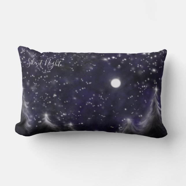 Tyst natt lumbarkudde (Framsida)