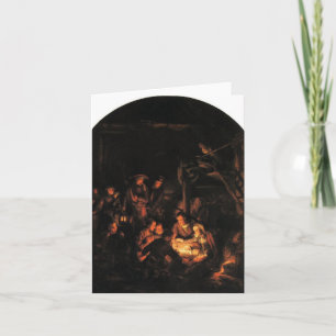 Tyst natt - Rembrandt 1640. Helgkort