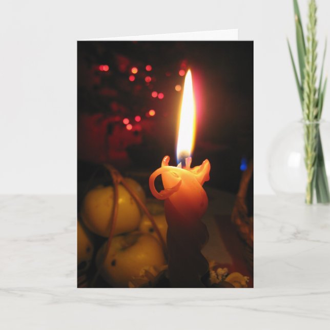 Tyst Nattens Hälsning Helgkort (Framsida)