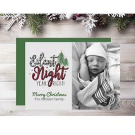 Tyst nattkort - ja-Höger-julkort Julkort