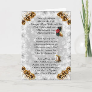 Tyst nattomvänd helgkort