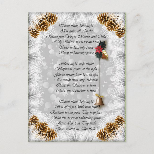 Tyst nattomvänd vykort (Framsida)