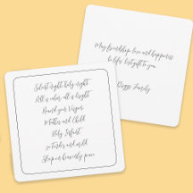 Tyst nattskript i Sång, skript jul