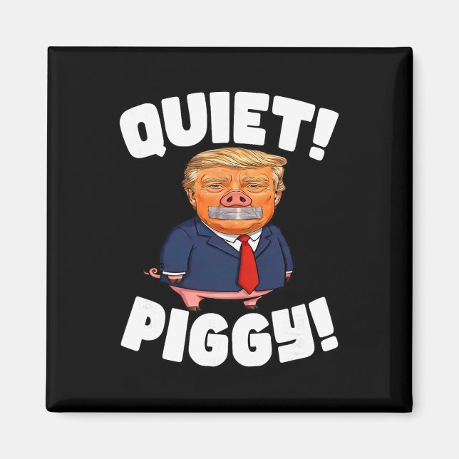Tyst! Nöt! - Nöt Trump Magnet (Framsidan)