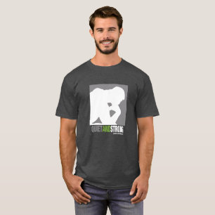 Tyst och stark logotypskjorta - mörk t-shirt