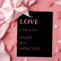Tyst, otrevlig Kärlek Humous Valentine Day