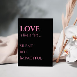 Tyst, otrevlig Kärlek Humous Valentine Day Vykort