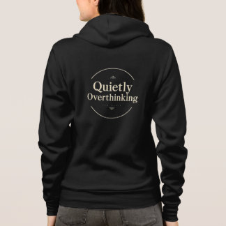Tyst överanalyserar vintage typografi t shirt