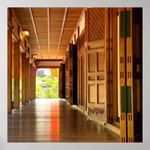 Tyst Passage – Japansk Wabi-Sabi Fotografi Poster