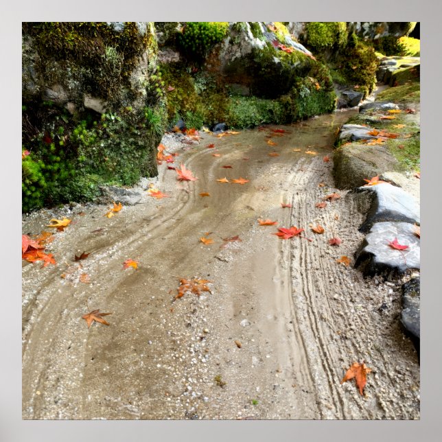 Tyst Passage — Japansk Wabi-Sabi Fotoposter Poster (Framsidan)