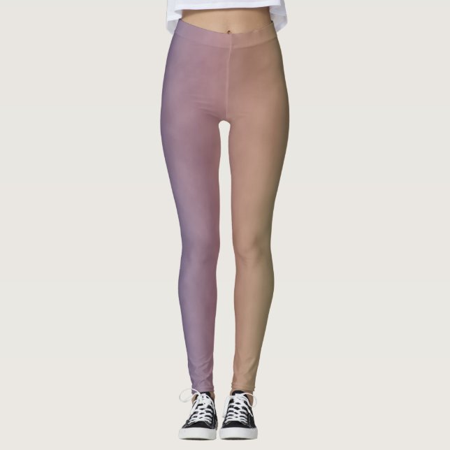 Tyst Pastellfält Leggings (Framsida)