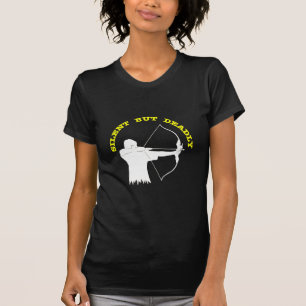 Tyst pilbågejaktbågskytte men dödligt t-shirt