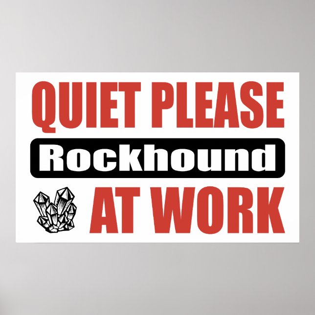 Tyst, rakhound på jobbet poster (Framsidan)