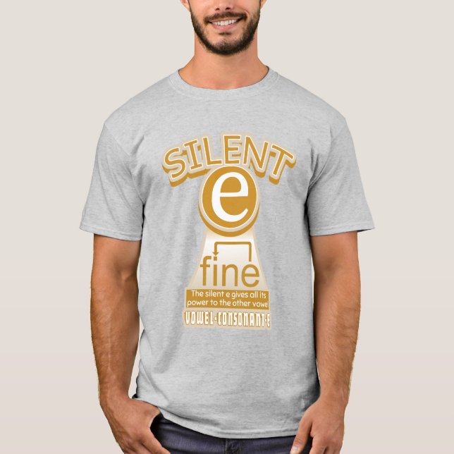 Tyst regel för engelska E-telefoni T Shirt (Framsida)