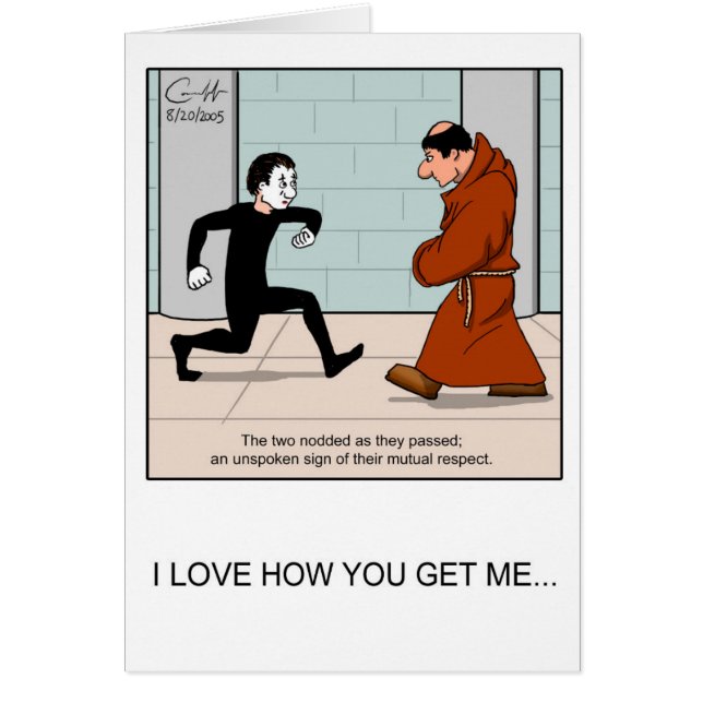 "Tyst respekt" Hälsningskort (Framsidan)