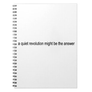 Tyst revolution anteckningsbok