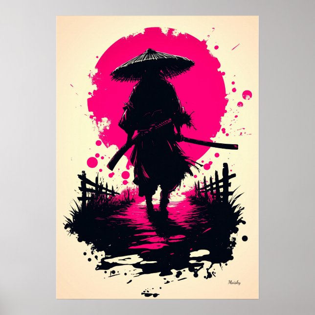 Tyst Ronin under blodmånen Poster (Framsidan)