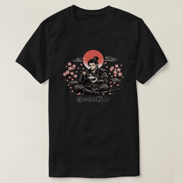 Tyst Samurajmåltid T Shirt (Design framsida)