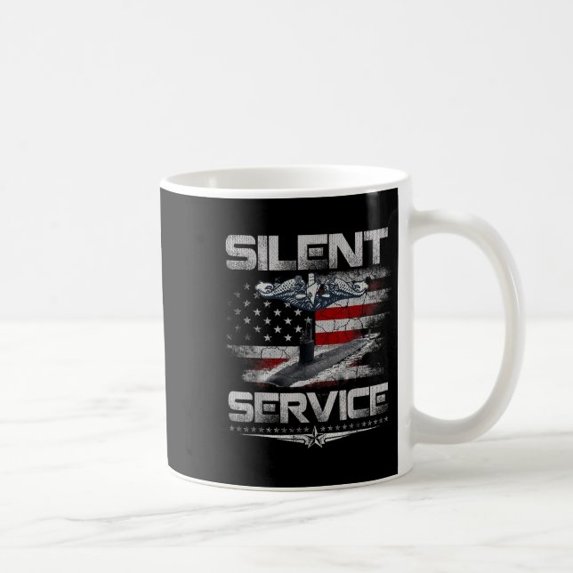 Tyst service USA:s ubmarines Forces Patriotic Vet Kaffemugg (Höger)