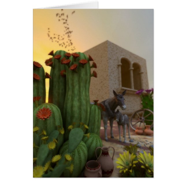 Tyst Siesta Hälsningskort (Framsidan)