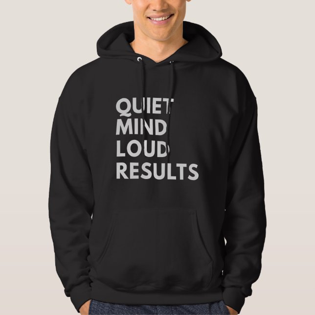 TYST SINNE HÖGLJUDDA RESULTAT HOODIE (Framsida)