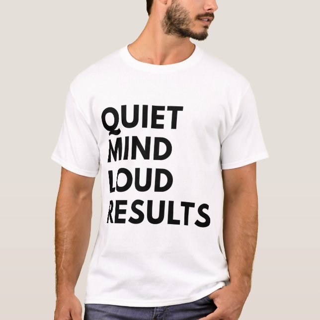 TYST SINNE HÖGLJUDDA RESULTAT T SHIRT (Framsida)
