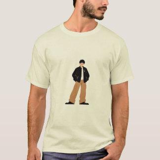Tyst själ – Anime Pojke Estetisk Konst T Shirt