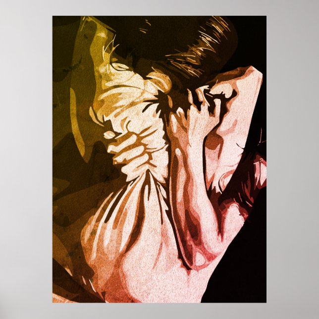 Tyst Skrik – Uttryck för Inre Oro Poster (Framsidan)