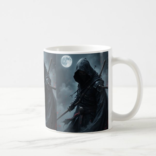 Tyst skugga - Ninja Assassin zazzle Kaffemugg (Höger)