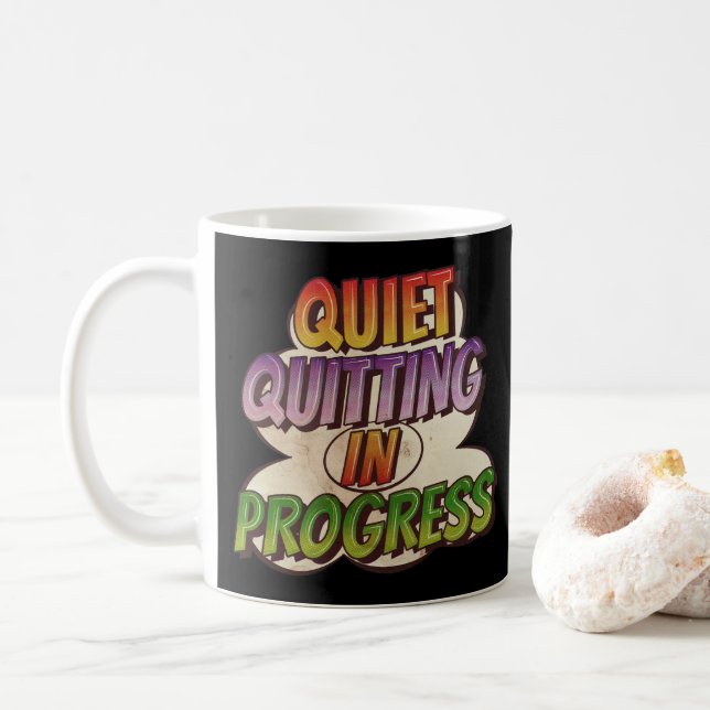 Tyst Slutande pågår  Serietidning Tecknad serie    Kaffemugg (Med munk)