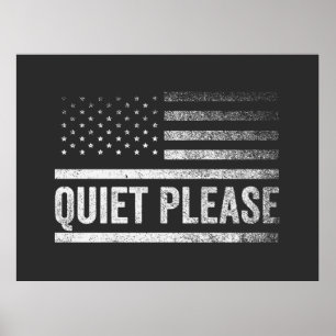 Tyst snälla Trump Harris Debatt talman Poster