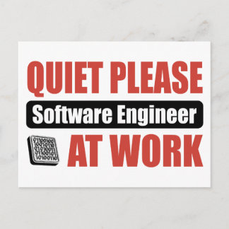 Tyst, Software Ingenjör på jobbet Vykort