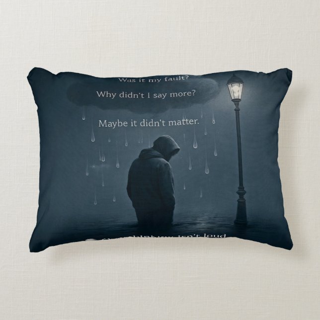 Tyst Spiral - realistisk övertankning Prydnadskudde (Framsidan)