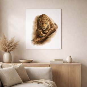 Tyst stalkare — Afrikansk leopard Poster