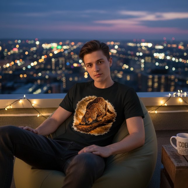 Tyst Stalker Leopard | Afrikansk Vildlivsrovdjur T Shirt (Skapare uppladdad)