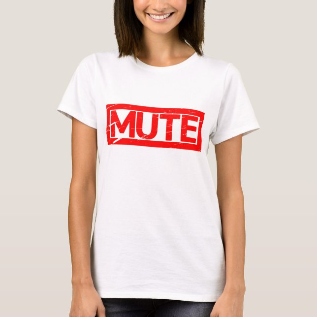 Tyst Stämpel T Shirt (Framsida)