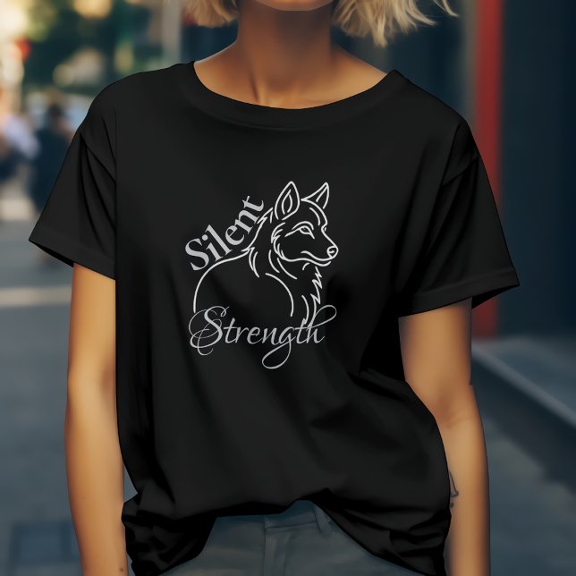 Tyst styrka Varg T Shirt (Skapare uppladdad)