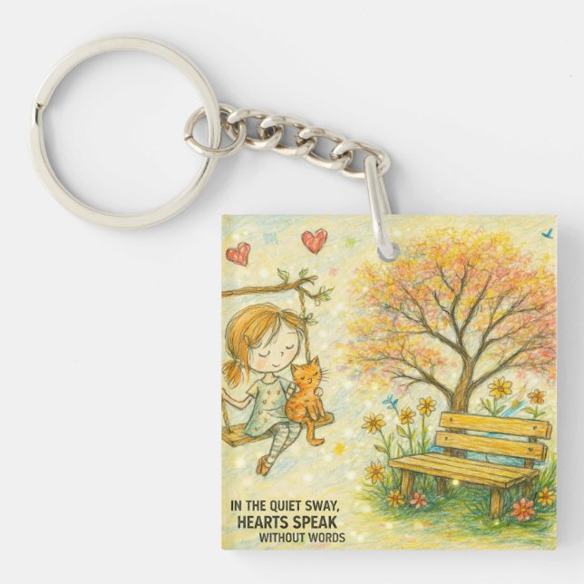 Tyst Svajande Nyckelring (Framsidan)