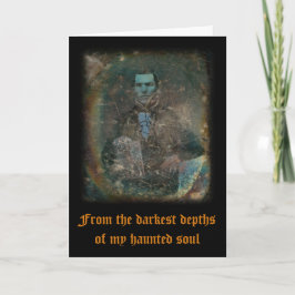 Tyst telefonkort för halloween-hälsning tack kort