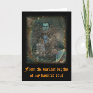 Tyst telefonkort för halloween-hälsning tack kort