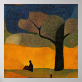 Tyst tid för modern intryck poster