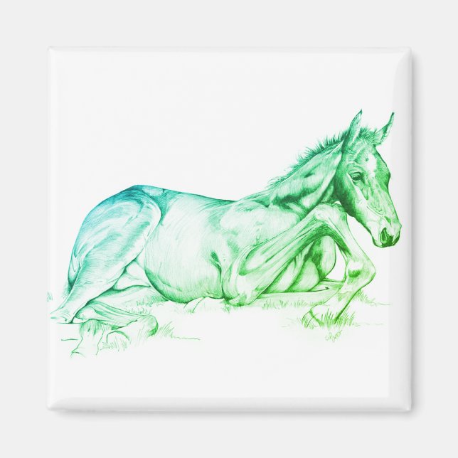 Tyst tid (grönt) magnet (Framsidan)