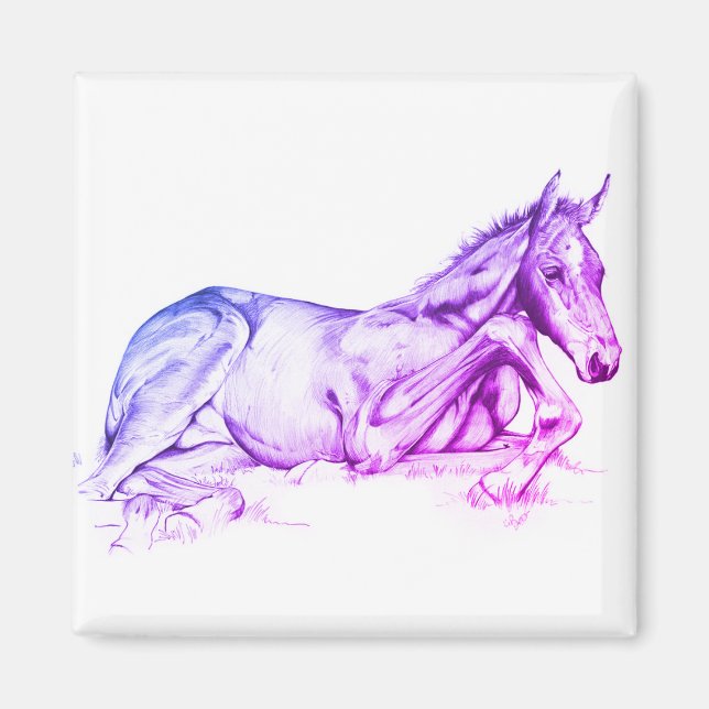 Tyst tid (lila) magnet (Framsidan)