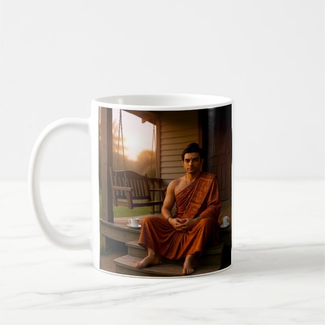 Tyst Tid Med Buddha Mugg (Vänster)