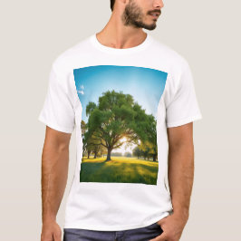 Tyst Tid Med Ett Stort Träd – Natur T-Shirt