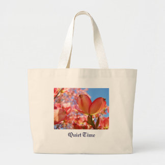 Tyst tid Totebag Natur Rosa Dogwood Blommor Jumbo Tygkasse